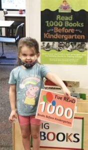young girl who read 1000 books