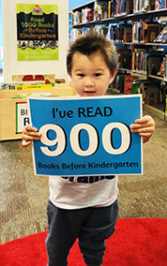 Young boy who read 900 books
