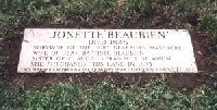 Josette's tombstone