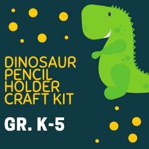 Dinosaur Pencil Holder Craft Kit ad