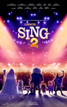 Movie poster for Sing 2.
