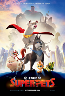 Movie poster for DC League of Superpets.